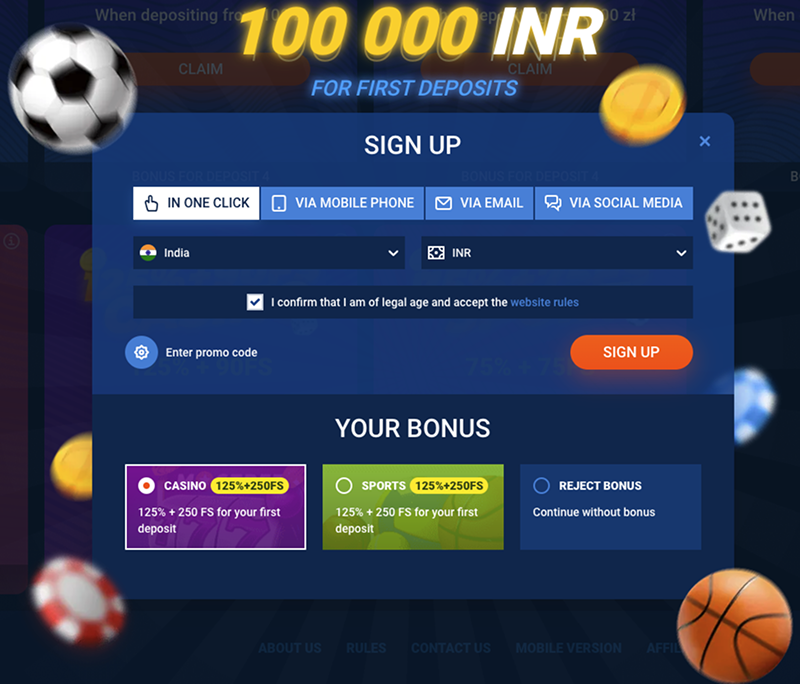 mostbet one click registration
